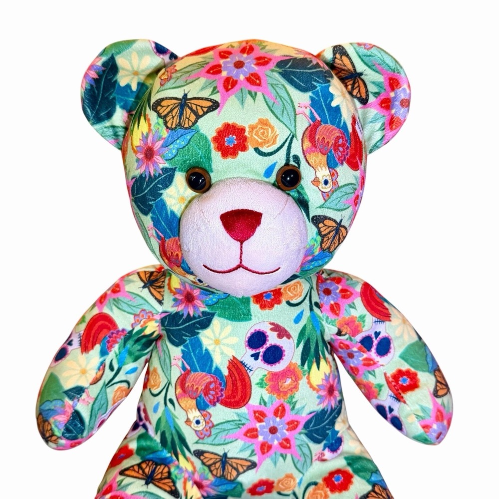 Build-A-Bear Frida Kahlo Icon Collage Teddy Bear 12" Without Headband - Picture 5 of 16